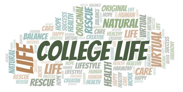 College Life word cloud.