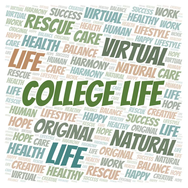 College Life word cloud.