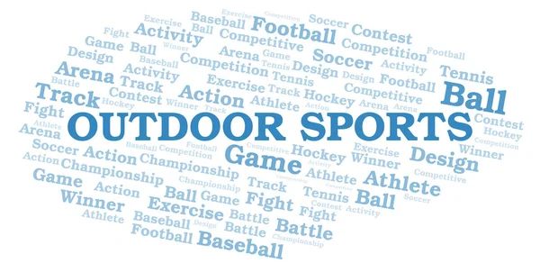 Outdoor Sports word cloud. — Stock Photo, Image