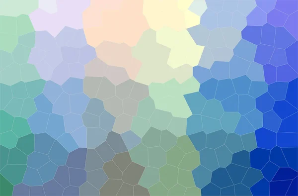 Abstracte illustratie van blauw en groen Middelgrote Hexagon achtergrond — Stockfoto