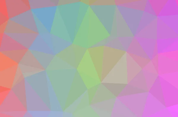 Ilustração do abstrato Azul, Verde, Roxo, Vermelho horizontal baixo fundo poli. Belo padrão de design de polígono . — Fotografia de Stock