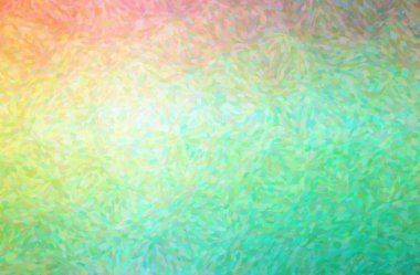 Yeşil Empresyonist Pointlizm arkaplanının soyut çizimi