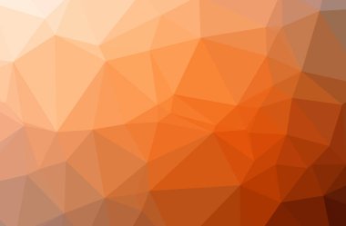 Soyut turuncu yatay düşük Poli arka plan resmi. Güzel çokgen tasarım deseni. 