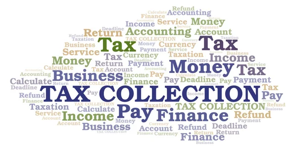 Recaudación de impuestos palabra nube . —  Fotos de Stock