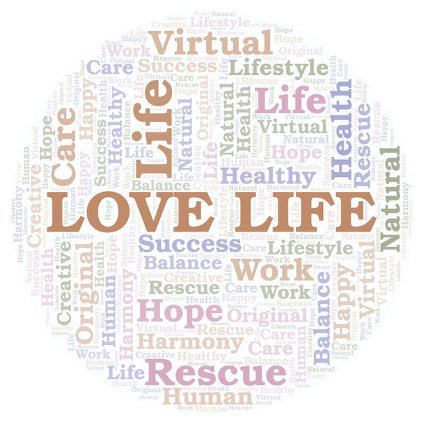 Облако слов Love Life
.