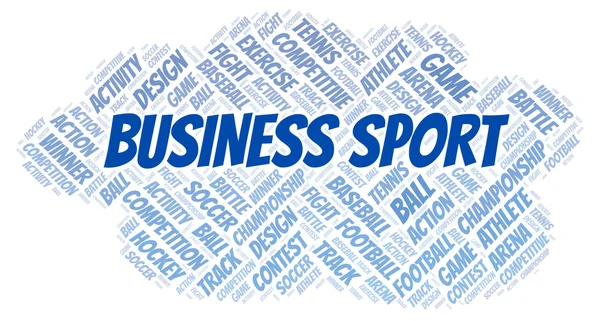 Business Sport word cloud. — Stock Photo, Image