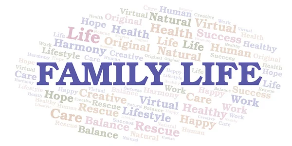 Family Life word cloud. — Stock Photo, Image