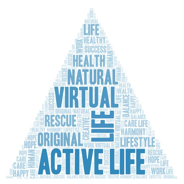 Active Life word cloud. — Stockfoto