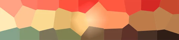 Abstrakte Darstellung des orangen, rosa, roten riesigen Sechseckhintergrundes — Stockfoto