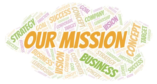 Our Mission word cloud.