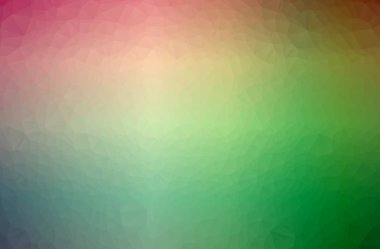 Soyut Yeşil, Pembe, Kırmızı, Sarı, yatay düşük polimer arkaplan. Çok güzel bir çokgen dizaynı. İhtiyaçlarınız için faydalı. 