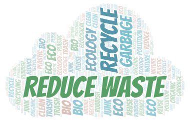 Atık kelime bulutu azaltmak. Yalnızca metin ile yapılan Wordcloud.