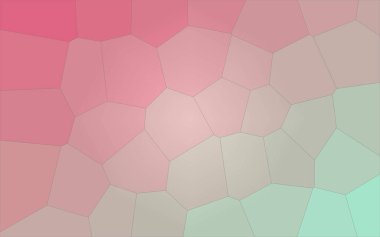 Kırmızı ve aqua dev altıgen arka plan illüstrasyon