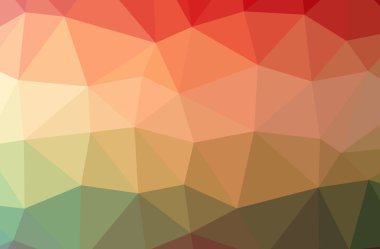 Soyut Yeşil, Turuncu, Pembe, Kırmızı yatay düşük polyester arkaplan. Çok güzel bir çokgen dizaynı. İhtiyaçlarınız için faydalı. 