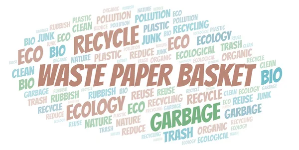 Waste Paper Basket word cloud. Wordcloud made with text only.