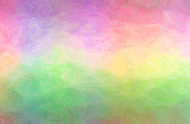 Soyut yeşil, mor, sarı balmumu mum boya arka plan resmi.