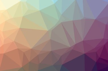 Soyut turuncu, mor yatay düşük Poli arka plan resmi. Güzel çokgen tasarım deseni. 