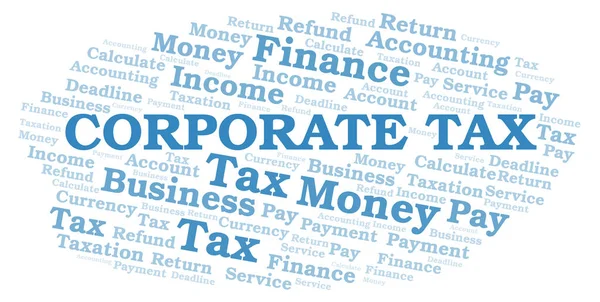 Corporate Tax word cloud. — Stockfoto