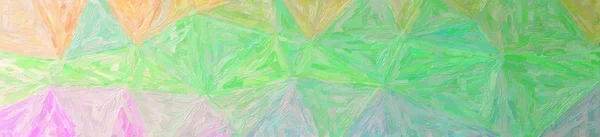Abstract illustration of green Large Color Variation Impasto background.