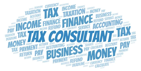 Fiscaal Consultant word cloud. — Stockfoto