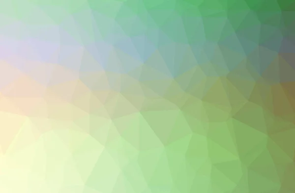 Ilustrace abstraktní zelené, žluté vodorovné nízké poly pozadí. Krásný mnohoúhelník návrhový vzor. — Stock fotografie
