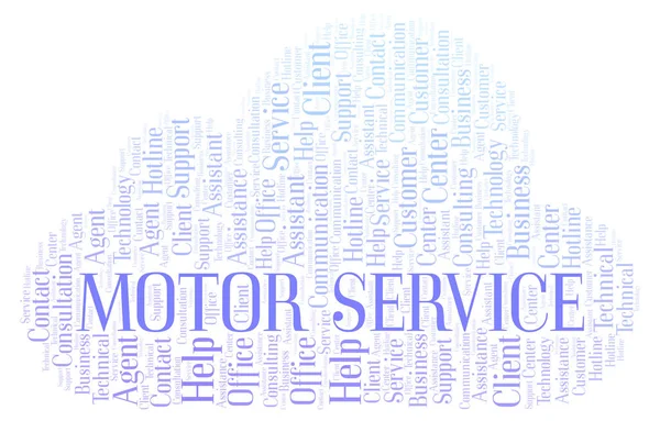 Motor Service słowo cloud. — Zdjęcie stockowe