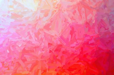 Kırmızı Empresyonist Impasto arkaplanının soyut çizimi.