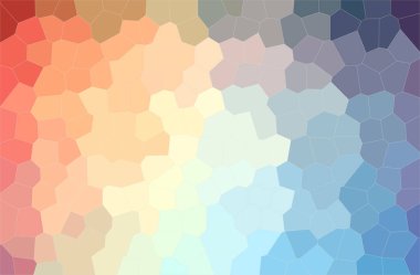 Turuncu orta boy altıgen arkaplanının soyut çizimi.