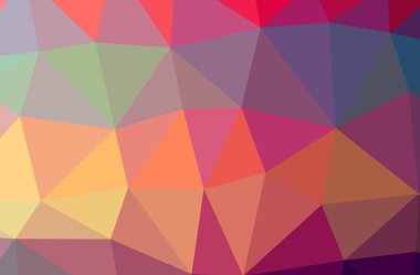 İllüstrasyon Soyut Mavi, yeşil, kırmızı, sarı yatay düşük poli arka plan. Güzel Çokgen tasarım deseni. İhtiyaçlarınız için yararlı. 