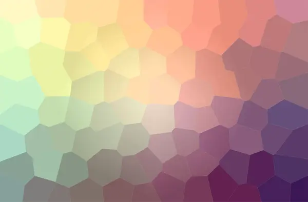 Ilustración Abstracta Fondo Naranja Púrpura Big Hexagon — Foto de Stock