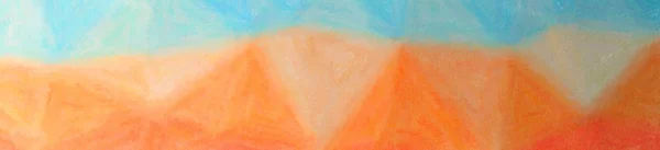 Illustration Abstraite Fond Crayon Cire Orange — Photo