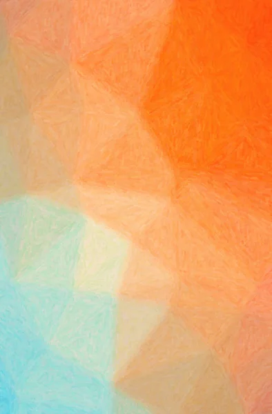 Abstract Illustration Blue Orange Impasto Background — Stock Photo, Image