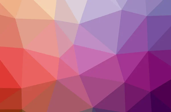Illustration of abstract Pink, Purple, Red horizontal low poly background. Beautiful polygon design pattern. Useful for your needs.