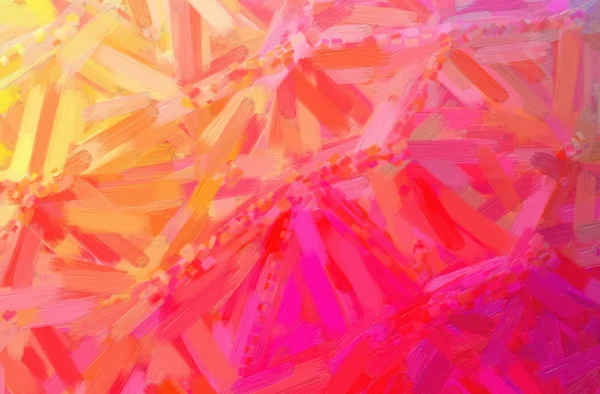 Абстрактна Ілюстрація Червоної Олійної Фарби Великим Пензлем — стокове фото