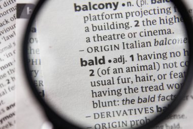 Sözlükte kel sözcüğü veya tümceciği.