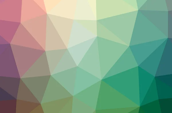 Illustration Abstract Green Horizontal Low Poly Background Beautiful Polygon Design — Stock Photo, Image