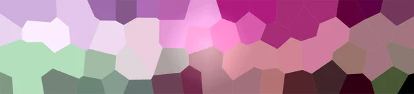 グリーン ピンクの大きな六角形背景の抽象的なイラスト — ストック写真