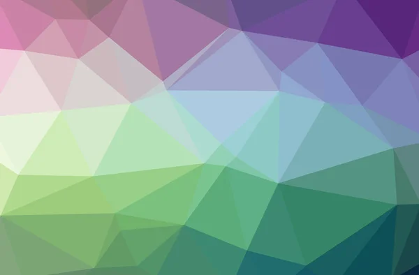 Illustration Abstract Green Purple Horizontal Low Poly Background Beautiful Polygon — Stock Photo, Image