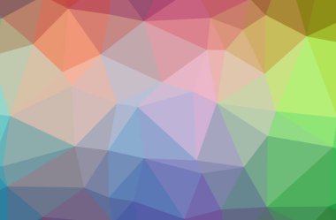 İllüstrasyon soyut yeşil, PIN, mor, kırmızı yatay düşük Poli arka plan. Güzel çokgen tasarım deseni. İhtiyaçlarınız için yararlı. 