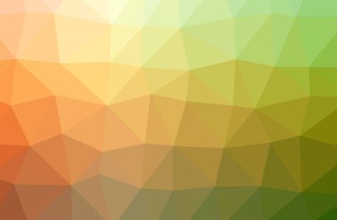 Soyut yeşil, turuncu yatay düşük polimer arkaplan. Çok güzel bir çokgen dizaynı. İhtiyaçlarınız için faydalı. 