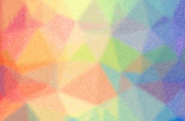 Mavi, turuncu, sarı Impasto arka plan soyut illüstrasyon.