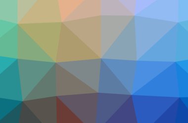 Soyut Mavi, Mor ve Yeşil yatay düşük polimer arkaplan çizimi. Çok güzel bir çokgen dizaynı. İhtiyaçlarınız için faydalı. 