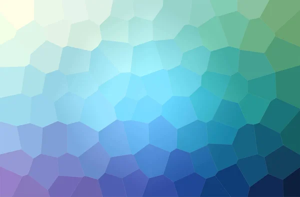 Ilustración Abstracta Fondo Azul Púrpura Verde Big Hexagon —  Fotos de Stock