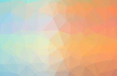 Soyut turuncu yatay düşük Poli arka plan resmi. Güzel çokgen tasarım deseni. 