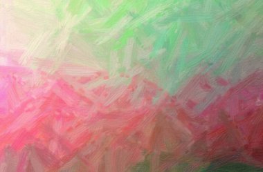 Kırmızı Tüylü Fırça Yağlı Boyası arkaplanının soyut çizimi.