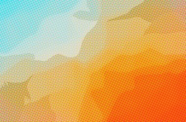 Soyut mavi, turuncu noktalar arka plan resmi.