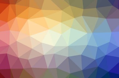 Soyut Mavi, turuncu, mor yatay düşük poli arka plan resmi. Güzel Çokgen tasarım deseni. İhtiyaçlarınız için yararlı. 