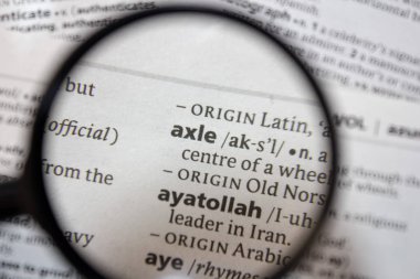 Sözlükte ifade aksı sözcüğü.