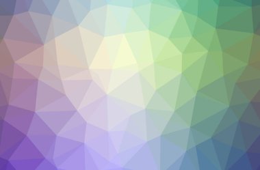 İllüstrasyon soyut yeşil mor, sarı yatay düşük Poli arka plan. Güzel çokgen tasarım deseni. 