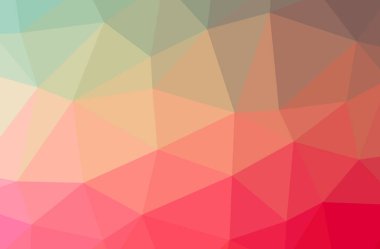 Soyut kırmızı yatay düşük Poli arka plan resmi. Güzel çokgen tasarım deseni. 